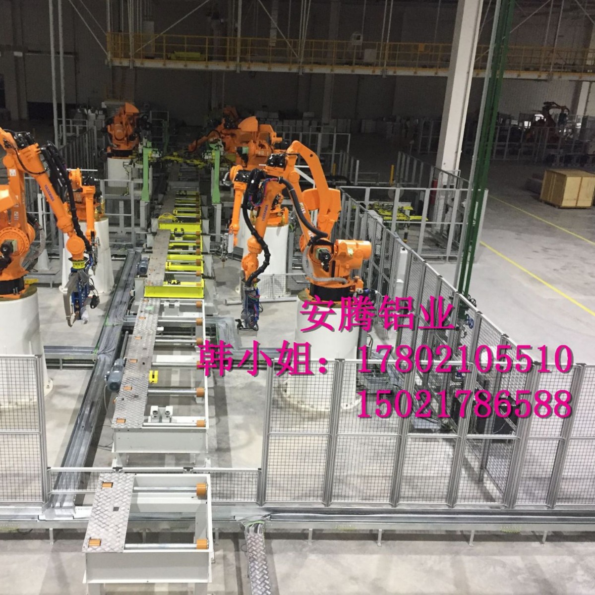 浸塑网格围栏铝型材防护罩框架-仓储设备安全围栏