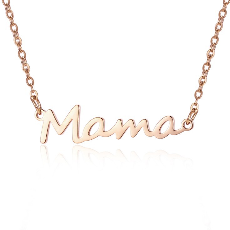 1 Piece Simple Style Letter Alloy Plating Women's Necklace display picture 7