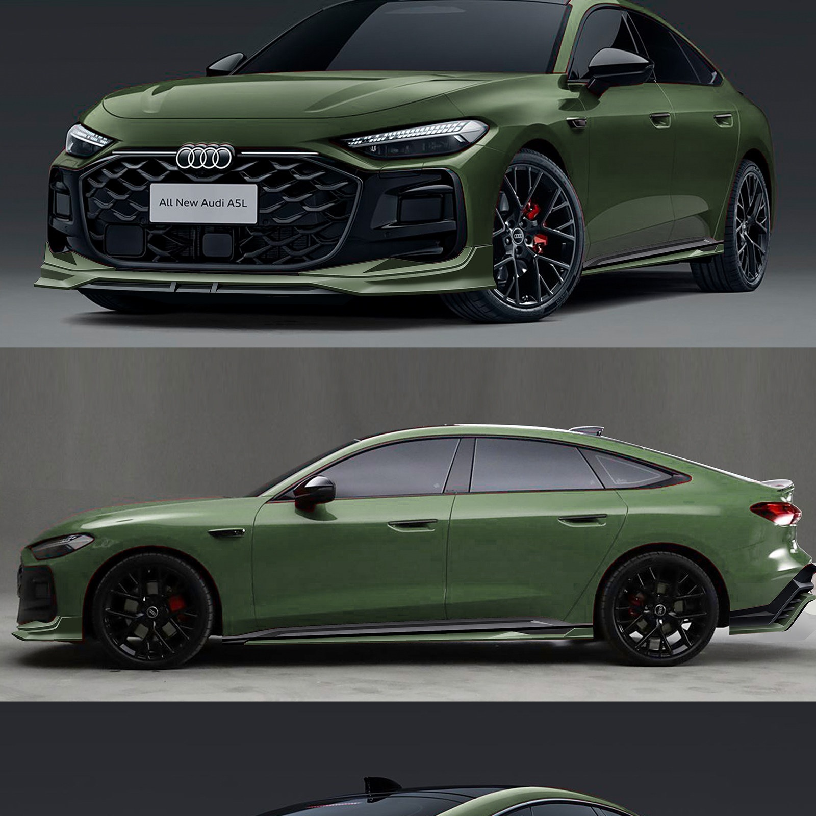 Saic Audi A5L Faw Sports Body Kit Front Spoiler Side Skirts Rear Lip Spoiler Modified Decorative Accessories
