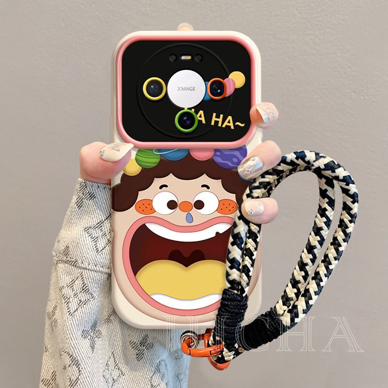Suitable for Huawei Mate80Pro Mobile Phone Case with Lanyard Huaweimate80 Cartoon Style New Funny Female Model Suitable for Huawei Mate80Pro Mobile Phone Case with Lanyard Huaweimate80 Cartoon Style New Funny Female Model