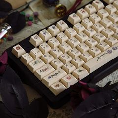 伏尼契手稿复古原厂热升华atk68磁轴壁厚1.7键盘键帽跨境