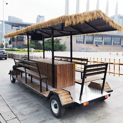 观光酒吧车啤酒车有风小车聚会骑行车洱海玉溪多人脚踏电动车厂家|ms