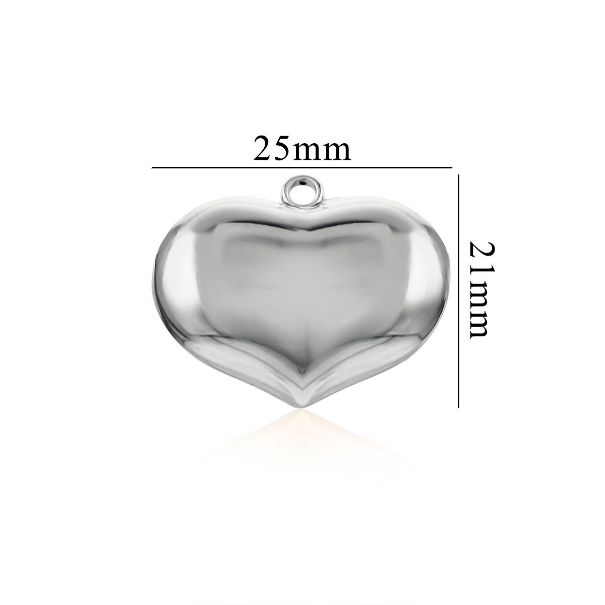 Europa y América de alta calidad pulido moda salvaje galvanoplastia amor colgante LOVW collar cadena de clavícula gran corazón accesorios de joyería