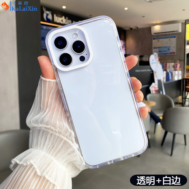 クロスボーダーホットモデルに適した 17 2 色 TPU アクリル携帯電話ケース透明 magsafe 厚みのある 15 落下防止保護ケース|undefined