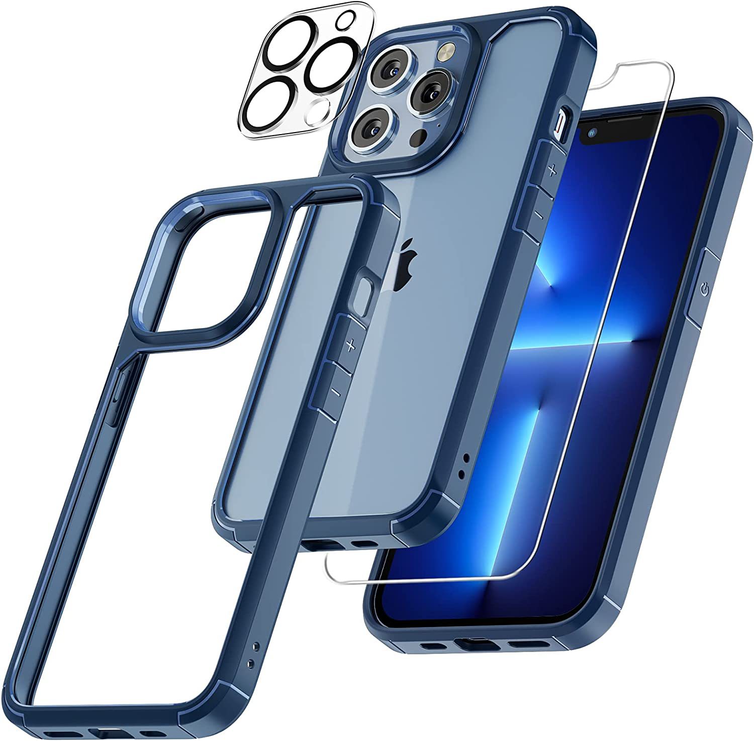 Juego de carcasa para teléfono móvil iPhone16 Apple 16 película templada película para lentes Amazon Tauri para 16promax