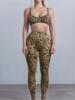 Women's Leopard Print Bra & High Waist Skinny Pants Comfy|ru