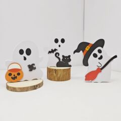 ハロウィンクロスボーダーアマゾンパーソナライズされたホームフラワーポット装飾ホリデーパーティークリエイティブホワイトハロウィンオーナメント