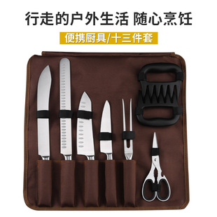 Ruitai Wholesale Various Storage Roll Bags Canvas Material Wear-Resistant Tool Bags Outdoor Picnic Kitchenware Roll Bags in Stock