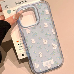 Apple ライトラグジュアリーハイエンドウェーブゼリーツーインワン携帯電話ケース iPhone 15 に適したシンプルなツーインワン携帯電話ケース