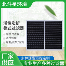 活性炭折叠式过滤器空气废气净化器滤网滤芯新风过滤工业风柜过滤