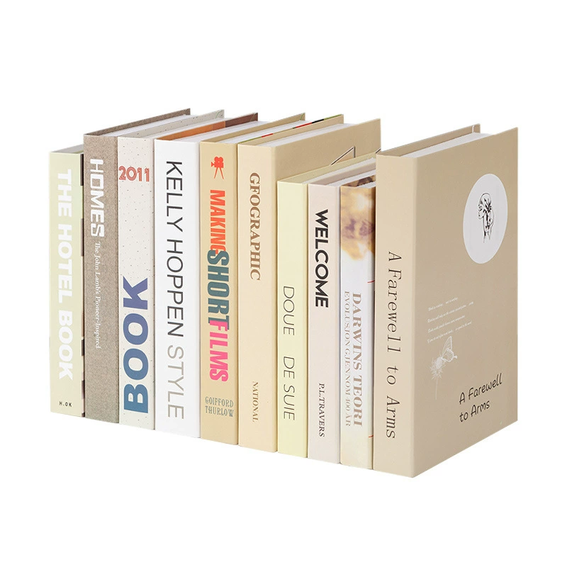 Жёлтые кремовые японские реквизиты, макет книги для гостиной, креативные реалистичные украшения