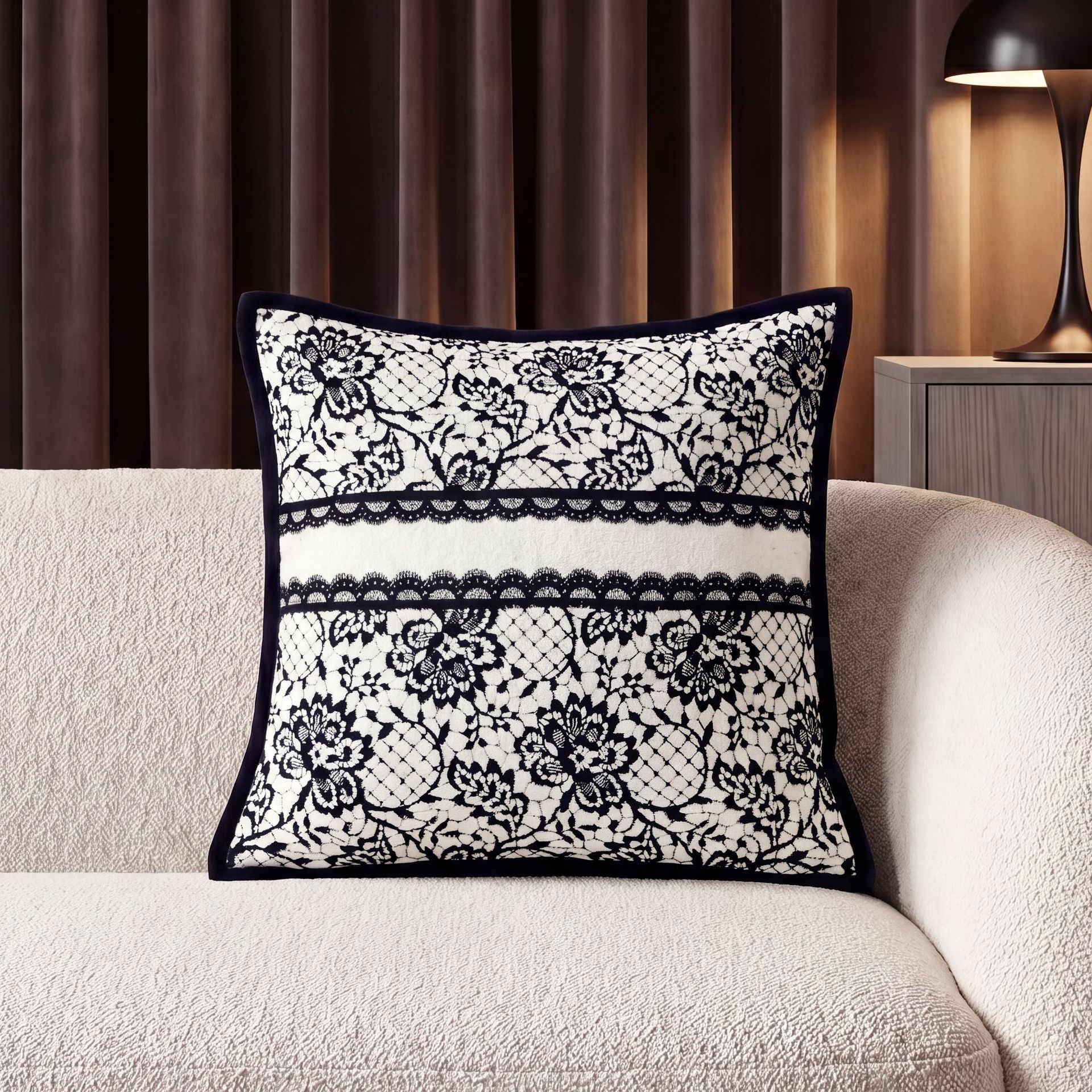 Nórdico de lujo ligero sofá almohada al por mayor almohada de sala de estar inwind jersey jacquard almohada transfronteriza un cabello