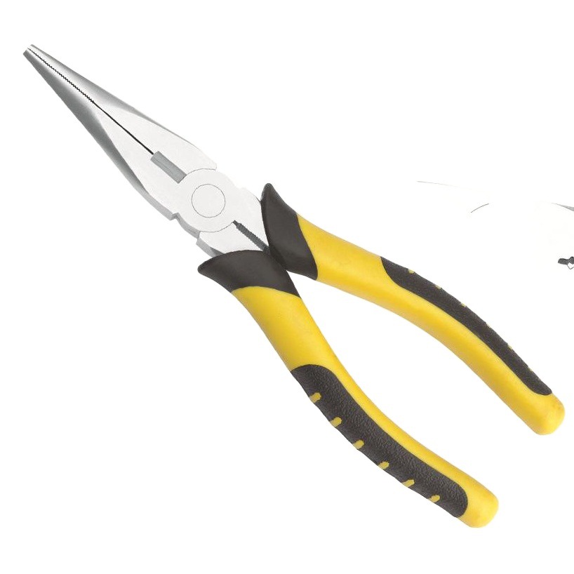 Alicates de mango de cuero tigre en stock 45 # Acero de 6 pulgadas de 8 pulgadas alicates puntiagudos multiusos americanos con alicates puntiagudos de pulido de primavera