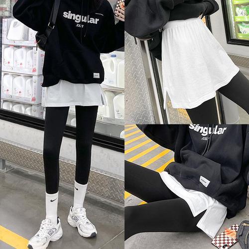 Thick padded small diaper with false hem for winter plus size inner wear layering to cover buttocks, matches hoodie base layer white