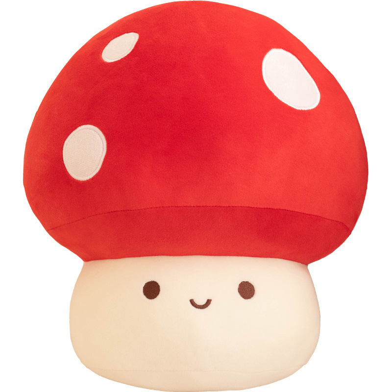 Cute muñeca de hongos dibujos animados coloridos juguetes de peluche muñecas grandes series de hongos al por mayor transfronterizos