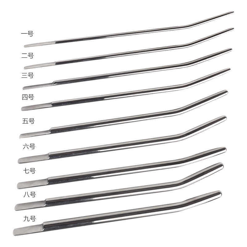 Metal Urethral Dilator Prostate Massager, 260 mm Curved Zinc Alloy Sound for Men — detail image 2