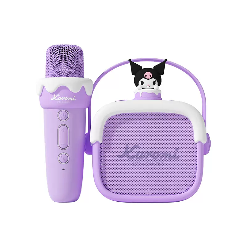 三丽鸥库洛米蓝牙K歌音响无线音箱麦克风低音炮高颜值唱歌神器