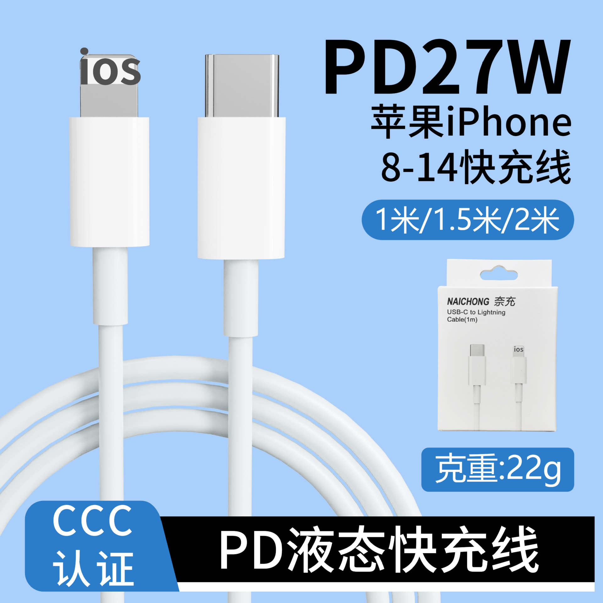 Cargador rápido PD 20W de doble puerto certificado 3C para iPhone 15 image 22