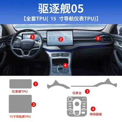 Car interior film – shift center pillar film, high-definition-TPU