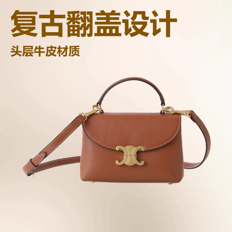 Qadın çiynində və çarpaz asılan vintage monogram çanta, qara