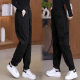 2025 Spring and Autumn Cross-border New Workwear Pants Leggings Haren Pants Casual Pants Nine-point Loose Straight Pants Children