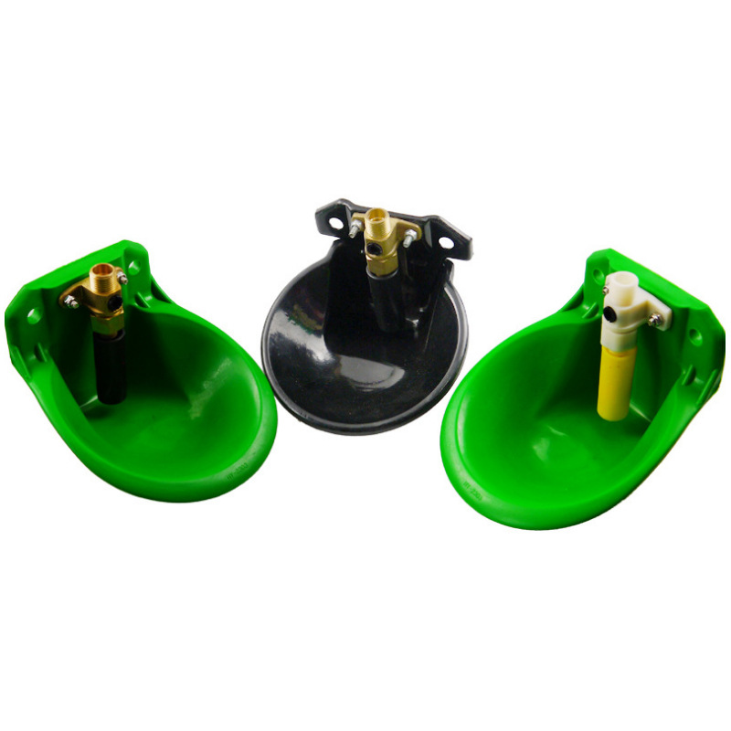 Tazón para beber para ovejas, fuente de agua automática para ovejas de punto transfronterizo, válvula de cobre de plástico engrosada, tazón para beber para ovejas
