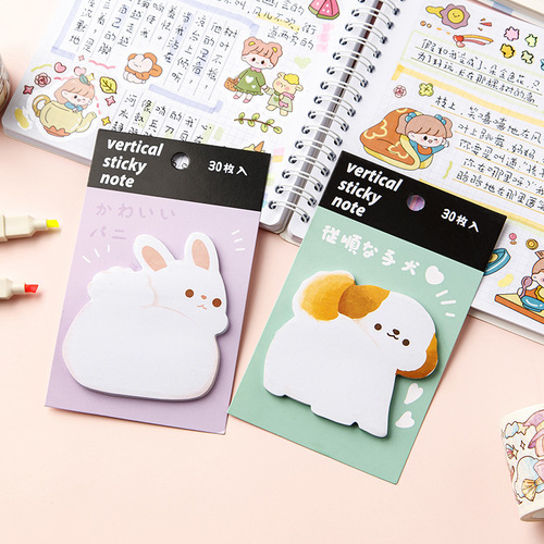 Korean Version of the Unique Sticky Note Cartoon Ins Sticky Note Cultural Supplies Sticky Note Book High Quality N-Count Sticker Cute Wholesale