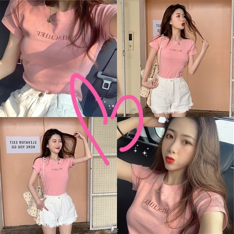 summer short base body-friendly short sleeve T-shirt for students