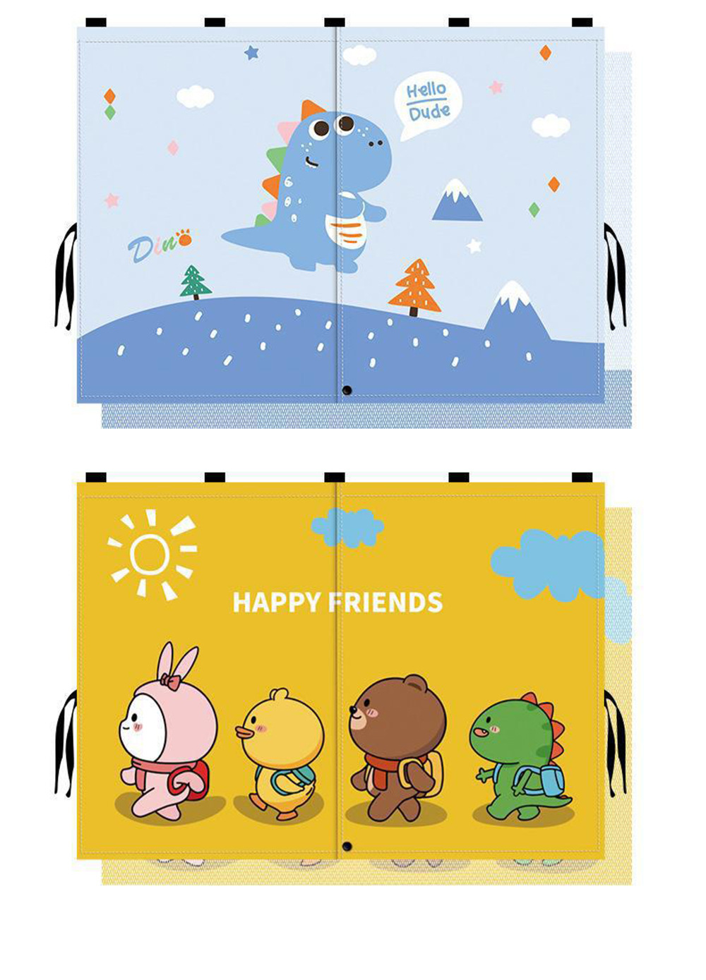 Magnetic suction car sunshade cartoon car curtain car side window shade baby sun protection and heat insulation sunshade
