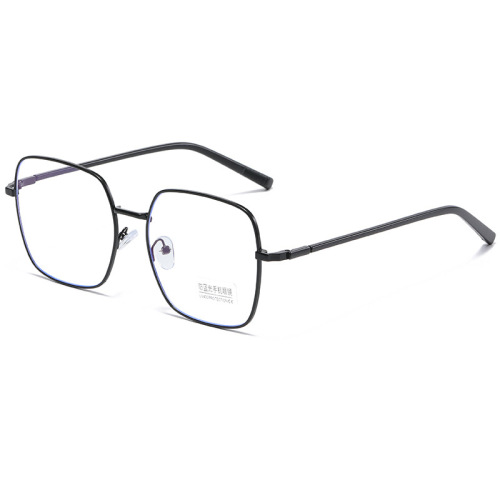 Anti-blue light flat glasses for women  new literary retro metal glasses for men can be equipped with myopia glasses frame 8022