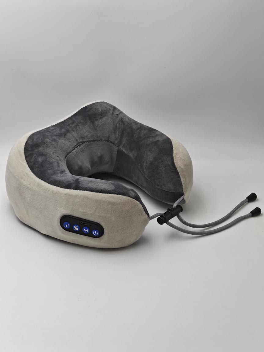 Masaje para el hogar Almohada en forma de U Memoria de algodón Coche portátil de viaje Masajeador de cuello cervical eléctrico Almohada de masaje en forma de U image 36