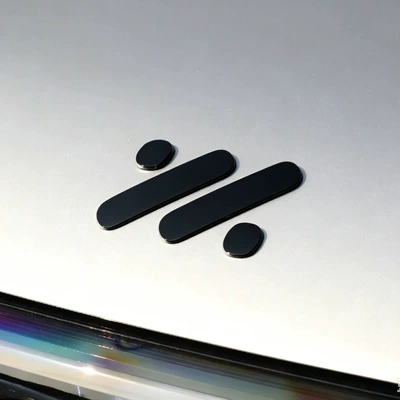 Suitable for Zhiji LS8 LS9 front and rear car emblems, Black Warrior modification upgrade personalized car emblem decorative stickers (Car logo) - glossy-black-cover-model-front-logo