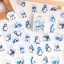 陌墨盒装贴纸 冰雪世界系列 ins风少女卡通手帐日记装饰素材贴画