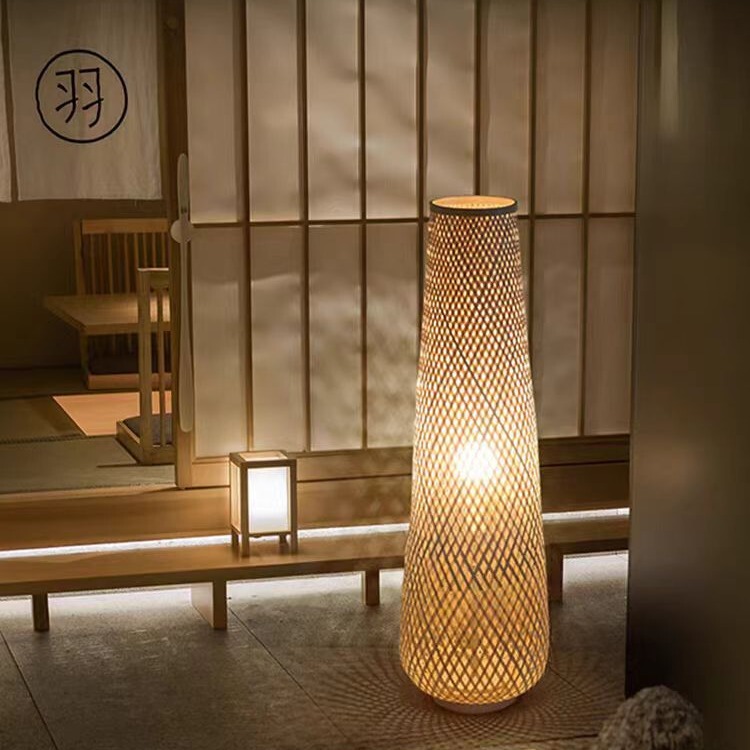 Chinese Antique Zen Floor Lamp Living Room Bamboo Art Lamp Tea Room Club Hotel Homestay Bamboo Plug-in Floor Lamp Chinese Antique Zen Floor Lamp Living Room Bamboo Art Lamp Tea Room Club Hotel Homestay Bamboo Plug-in Floor Lamp