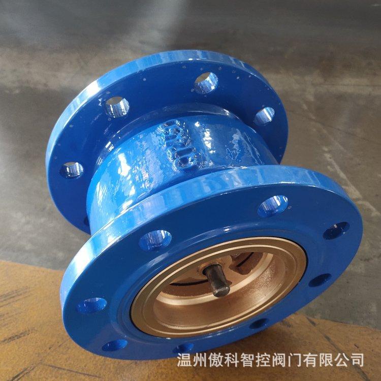 供应法兰单向阀 消声止回阀 H41X-10Q/16Q 逆止单向消声止回阀