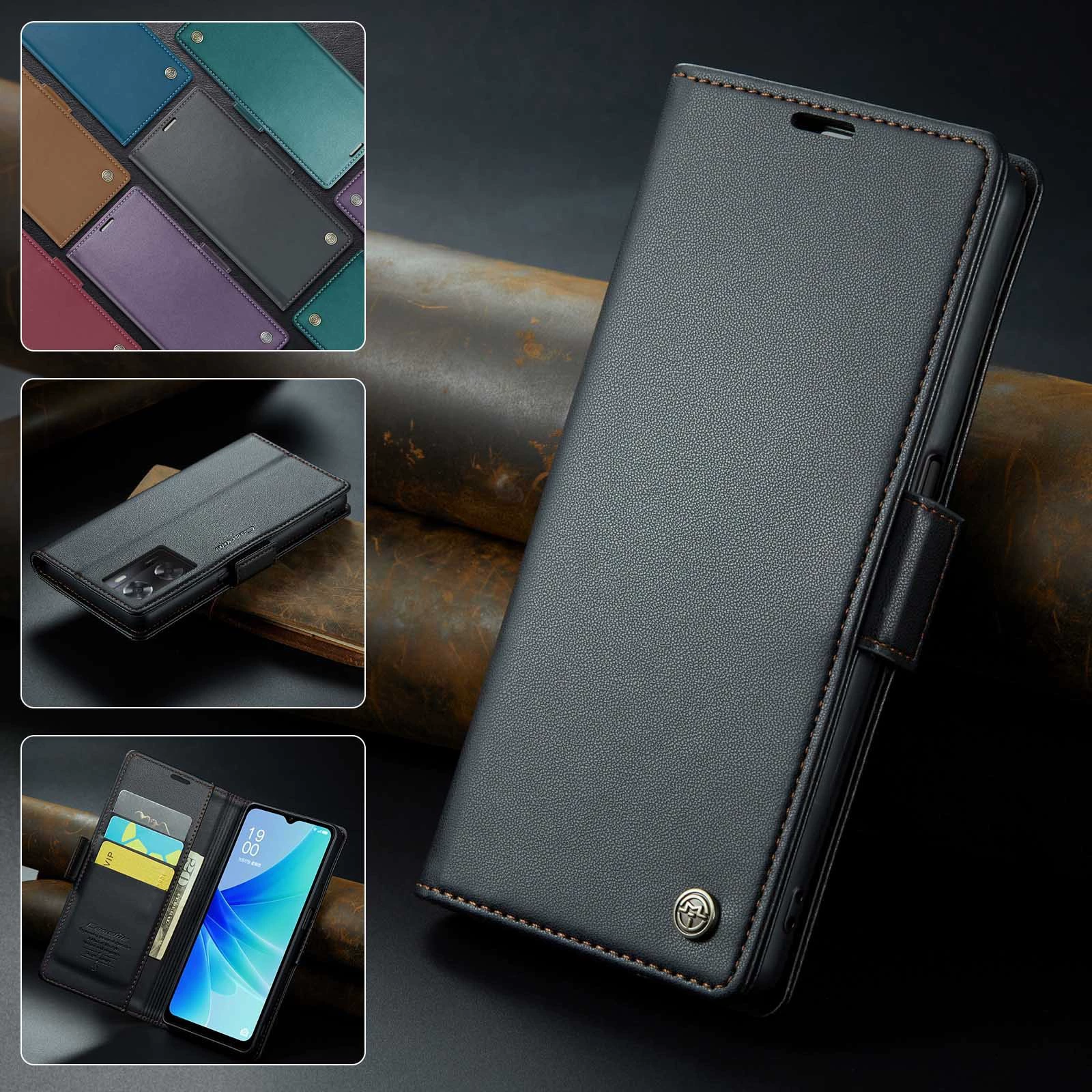 Oppo, совместимый чехол для телефона, складной защитный чехол, противоугонный, C55