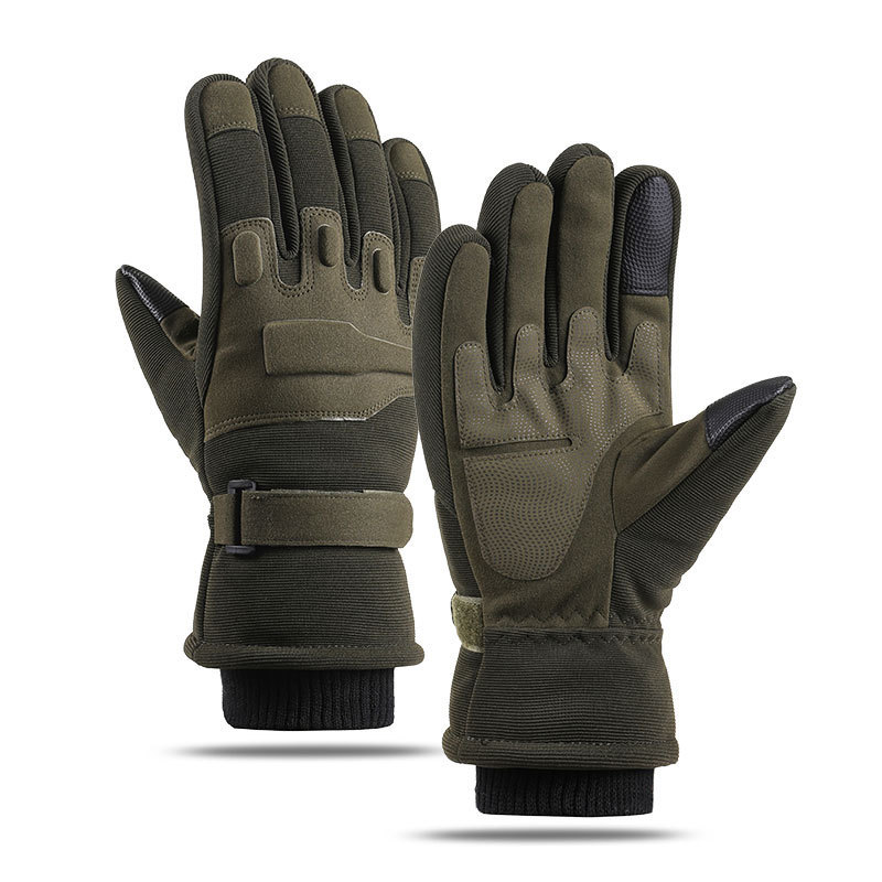 Guantes tácticos de invierno al aire libre de entrenamiento de montaña de campo de montaña de invierno guantes antideslizantes para hombres