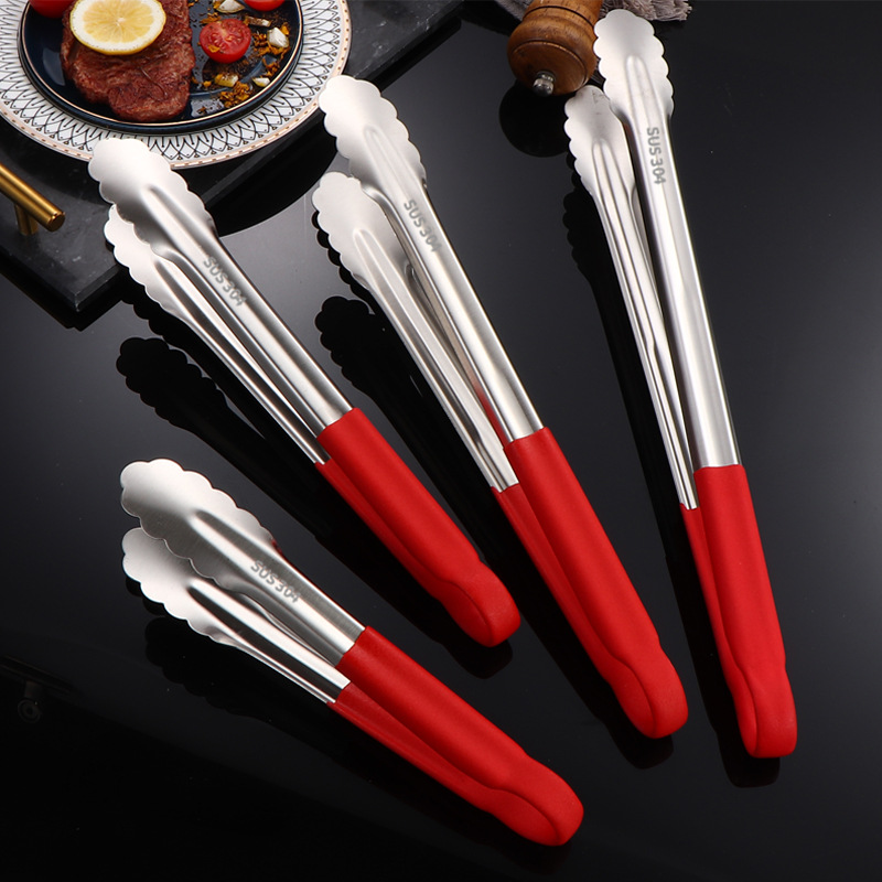 Pinza para Alimentos 304 de Acero Inoxidable Antideslizante y Resistente a Altas Temperaturas image 5