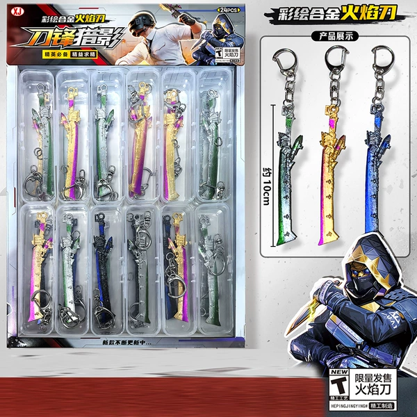 Blade Shadow Hunting Painted Alloy Flame Knife-24 whole box