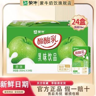 Free Shipping Mengniu Sour Yogurt Original Strawberry Flavor Blueberry Flavor 250ml*24 Packs Official Free Shipping Wholesale