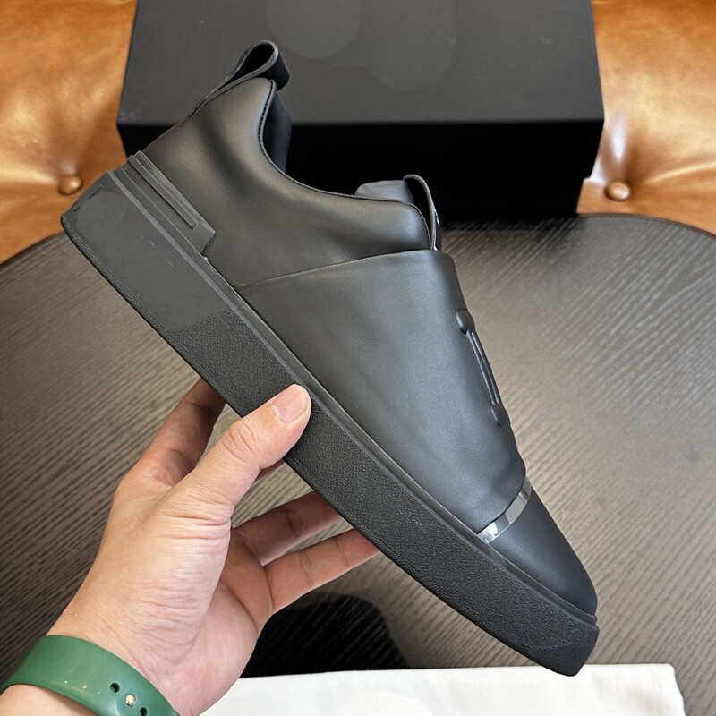 Balmain Cross-Border New Classic Sports Print Men's Shoes Fashionable Lace-Up Casual Thick-Soled European Men's Shoes