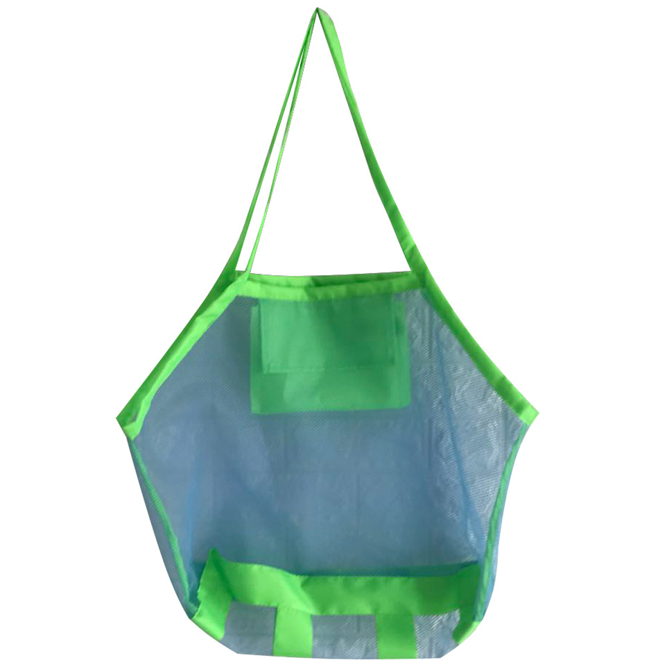 Bolsa de almacenamiento plegable para niños, bolsa de aseo de malla multicapa, bolsa de playa grande, bolsa de almacenamiento portátil para juguetes, disponible en stock