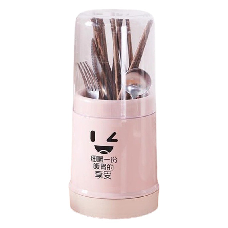 Transparente palillos jaula con tapa extraíble drenando palillos jaula cocina vajilla almacenamiento estante polvo palillos jaula