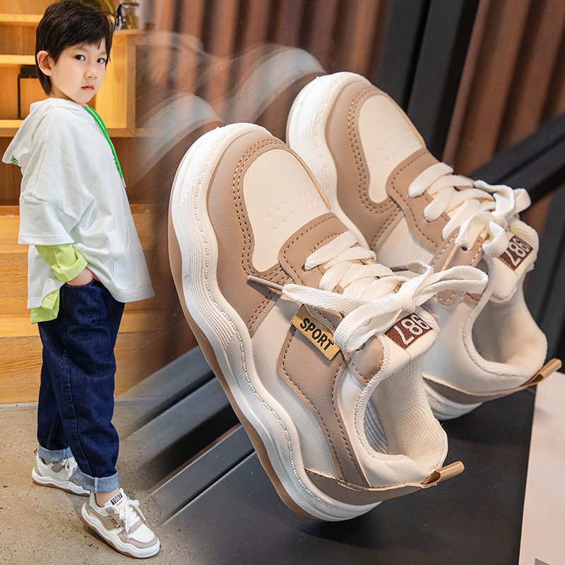 Children's Sports Shoes 2023 New Spring and Autumn Boys' Board Shoes Girls' Breathable Casual Shoes Middle and Big_voghion.com