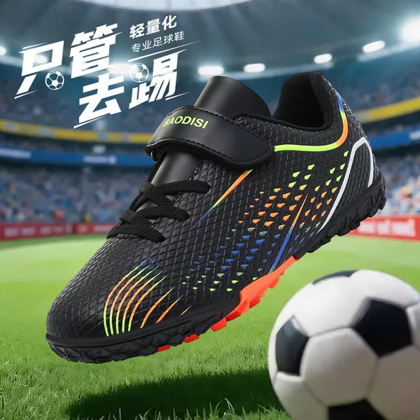 Cross-border children's football shoes, new model for the back-to-school season, youth studded Velcro football shoes for campus training