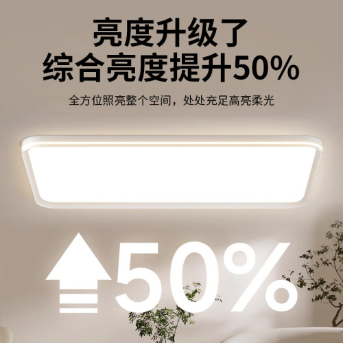 Seamless living room main light headlight modern simple atmosphere full spectrum eye protection ultra-thin led ceiling light whole house lighting fixtures