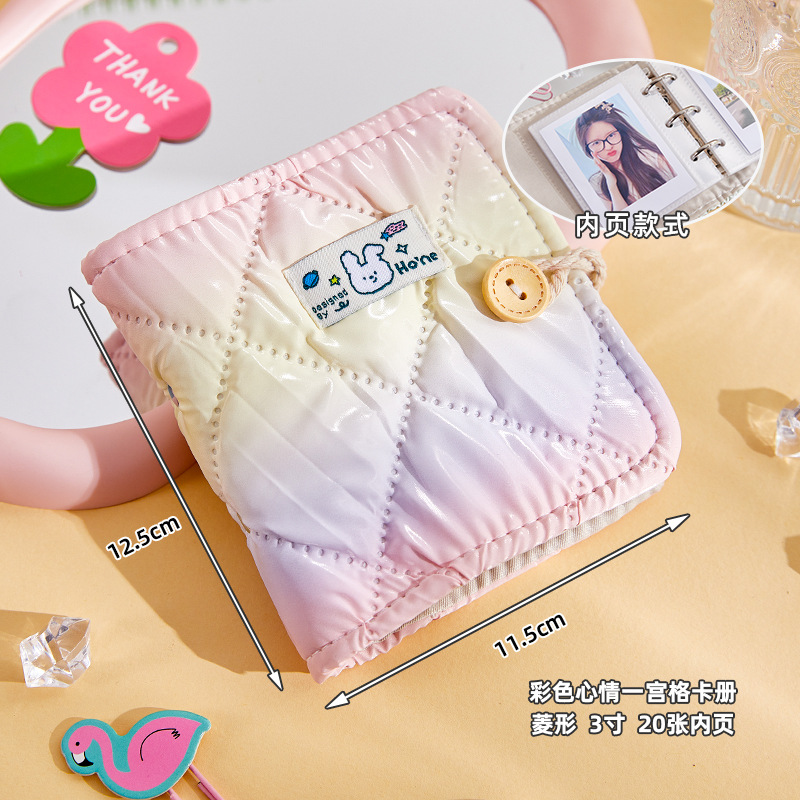 Tela nuevo libro de tarjetas de 3 pulgadas de alto valor, un palacio, tarjeta pequeña, álbum de fotos, mini estrella Polaroid