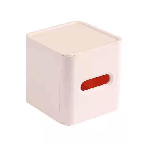 Fun roll paper bathroom wall-mounted plastic tissue box toilet paper storage rack desktop living room tissue box with logo