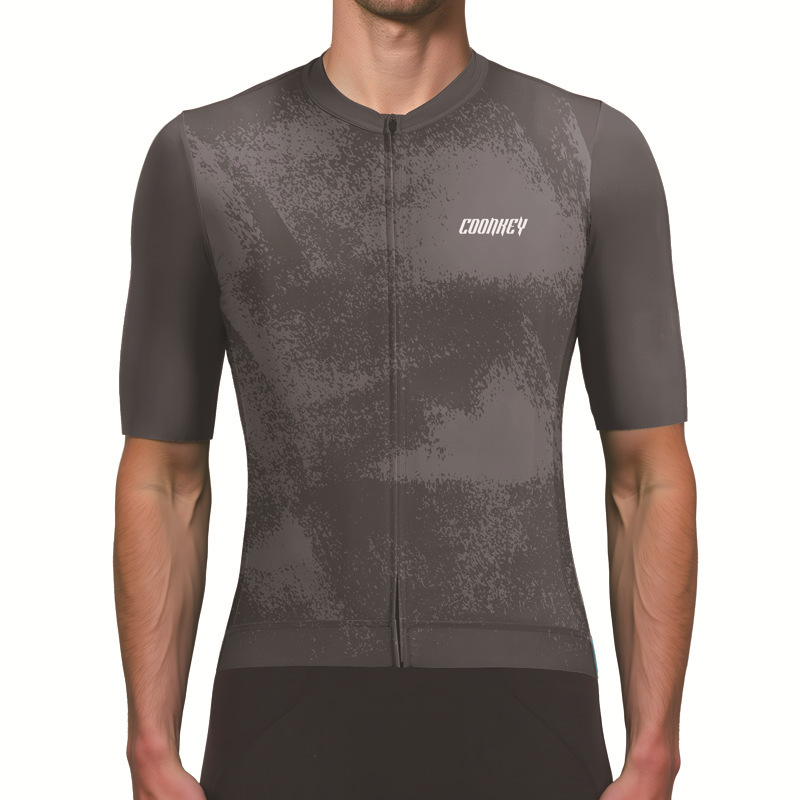 Summer Breathable Cycling Clothing Men's Tops Short-Sleeved Shorts Bicycle Road Bike Mountain Bike Milk Silk Large Size