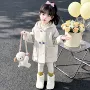 加厚连帽耳朵秋冬大衣